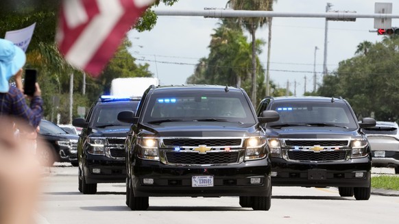 Former President Donald Trump arrives at his Trump National Doral resort Monday June 12, 2023 in Doral, Fla., as supports look on. (AP Photo/Marta Lavandier)
Donald Trump