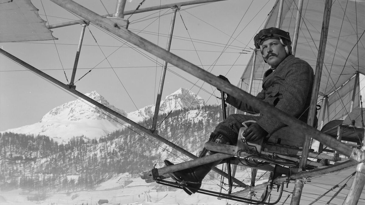 Fritz Weilenmann auf dem St. Moritzersee.
