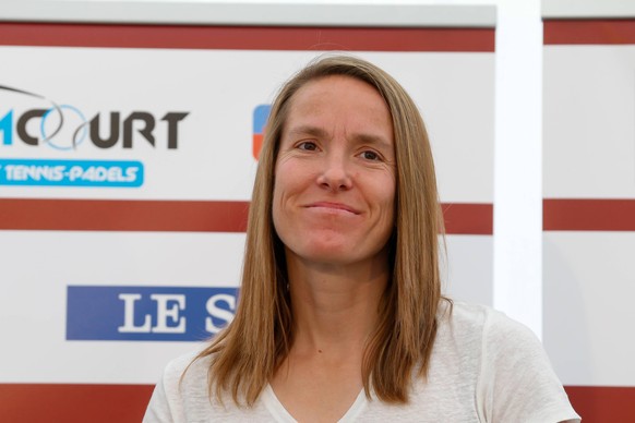 Former Belgian tennis player Justine Henin pictured during a press conference on the 40th anniversary of the Association Francophone de Tennis AFT, at the Royal Leopold Club, in Brussels, Saturday 20 ...