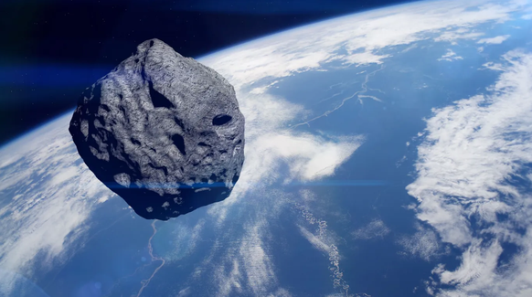 Ein Asteroid nähert sich der Erde (Symbolbild): So oder so ähnlich könnte «2024 PT5» aussehen.