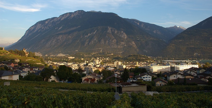 Eine Stadt mit Hockey-Begeisterung: Sierre im Kanton Wallis.