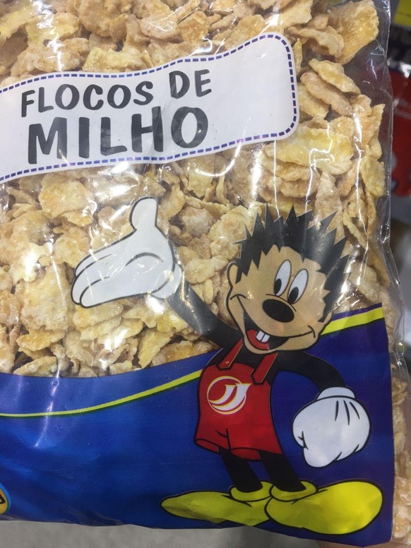 Fail: Lustige Corn Flakes Fälschung mit Mickey Mouse