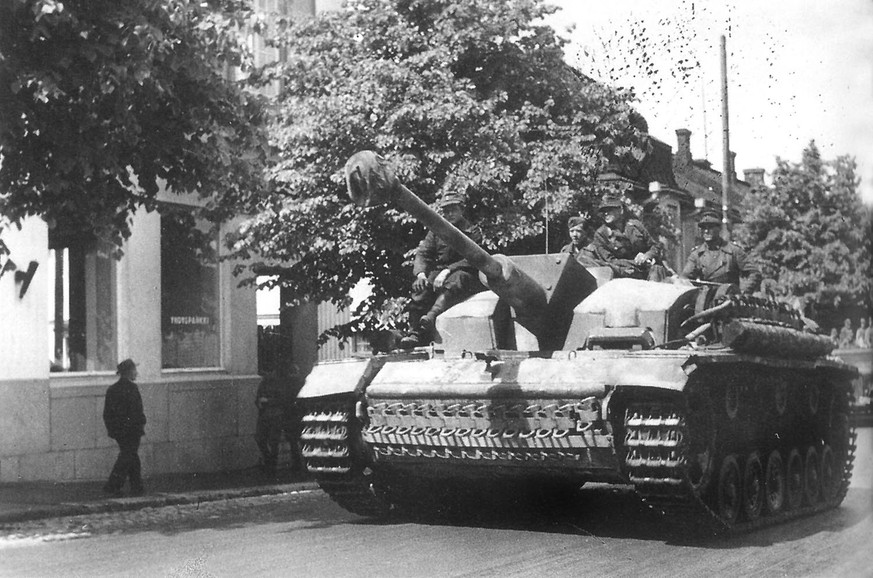 Sturmgeschütz bei Lappeenranta.
