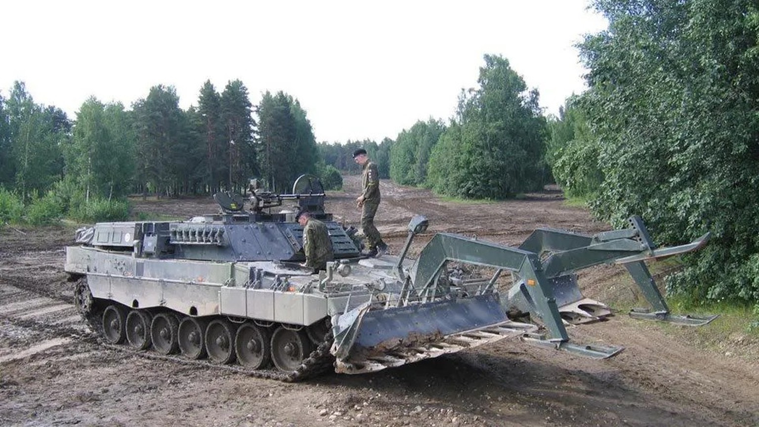 Ein finnischer Leopard 2R.