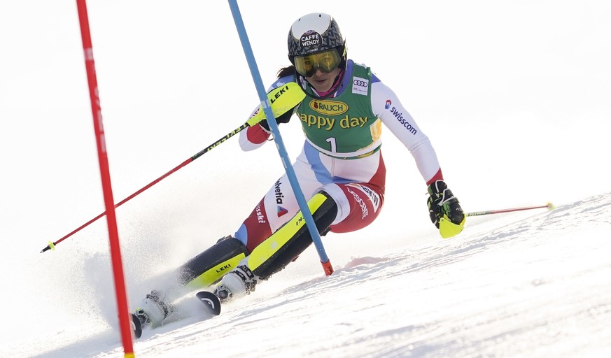 Wendy Holdener ist zum 13. Mal in ihrer Karriere Slalom-Zweite geworden. 