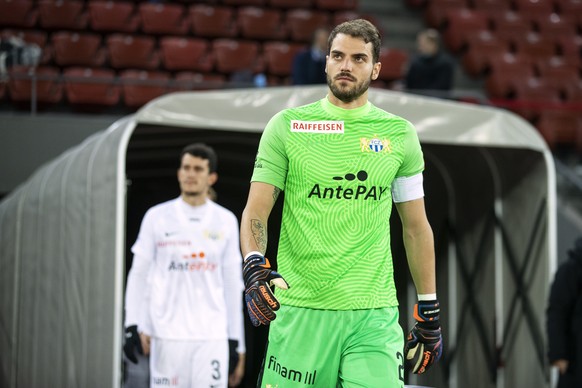 Zuerichs Torhueter Yanick Brecher im Super League Spiel zwischen dem FC Zuerich und dem FC Luzern, am Samstag, 7. November 2020 im Stadion Letzigrund in Zuerich. (KEYSTONE/Alexandra Wey)