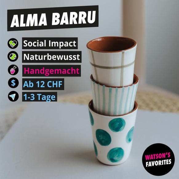 Die schönen Espressobecher von <a target="_blank" rel="nofollow" href="https://www.almabarru.ch/">alma barru</a>