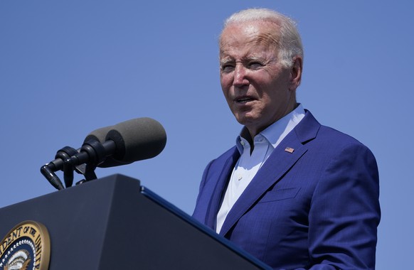 FILE - President Joe Biden speaks about climate change and clean energy at Brayton Power Station, Wednesday, July 20, 2022, in Somerset, Mass. Biden&#039;s condition continues to improve since testing ...