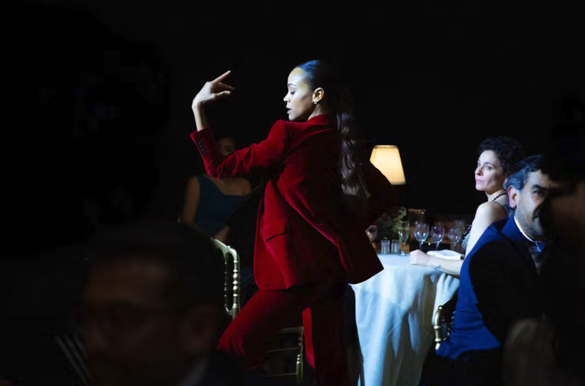 La star hollywoodienne Zoe Saldana (Les Gardiens de la Galaxie) joue intégralement en espagnole et impressionne par ses talents de danceuse dans «Emilia Péres».