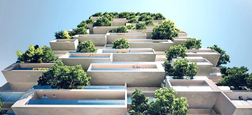 Das erste begrünte Hochhaus der Schweiz: Lausanne will einen vertikalen Wald bauen – und so soll er aussehen