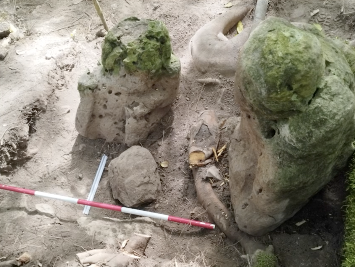 Des ruines de la cité maya appelée Los Abuelos, au Guatemala