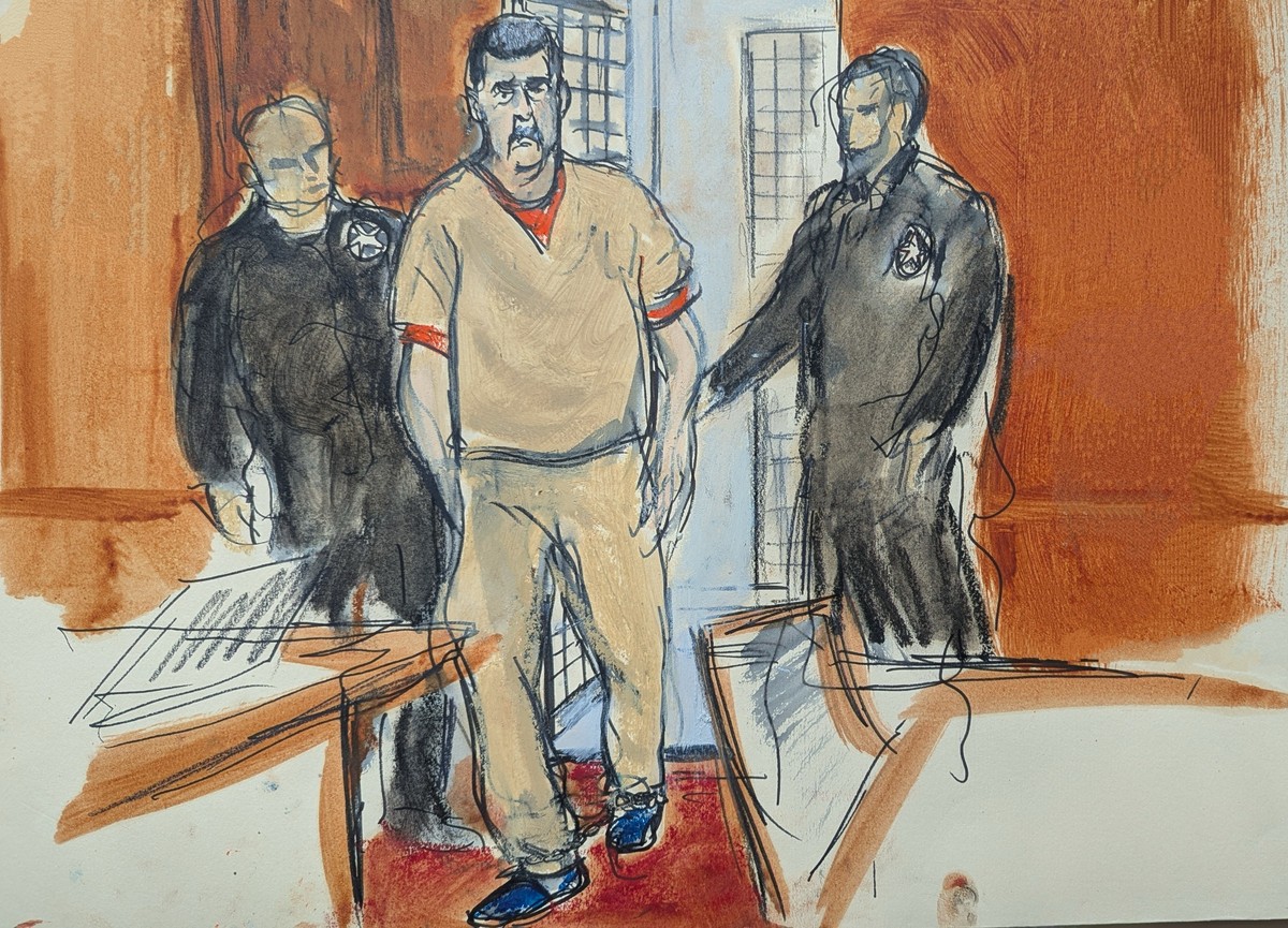 Former Venezuelan President Nicolas Maduro is escorted into a Manhattan federal courtroom, Thursday, March 26, 2026, in New York. (Elizabeth Williams via AP)
Venezuela Maduro
