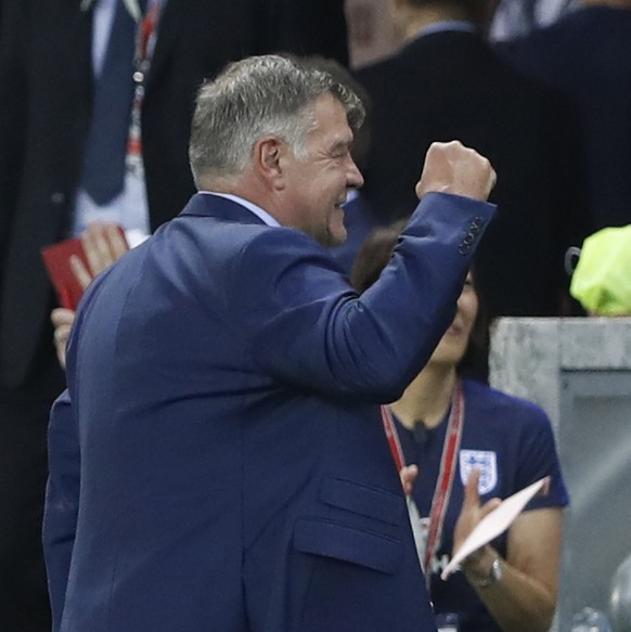 Football Soccer - Slovakia v England - 2018 World Cup Qualifying European Zone - Group F - City Arena, Trnava, Slovakia - 4/9/16
England manager Sam Allardyce celebrates after the match
Action Image ...