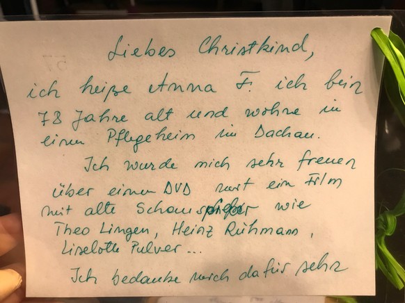 Weihnachtswünsche alter Leute