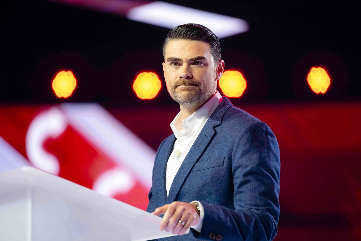 Ben Shapiro speaks during Turning Point USA's AmericaFest 2025, Thursday, Dec. 18, 2025, in Phoenix. (AP Photo/Jon Cherry)
Arizona Turning Point Conference