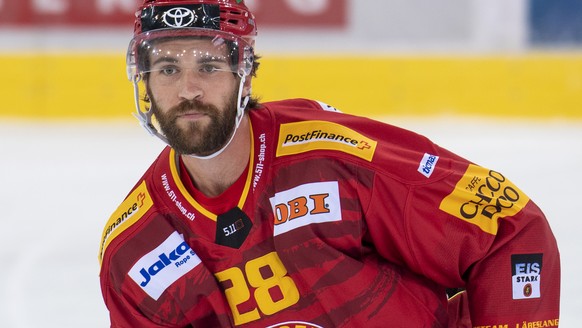 Tigers Alexandre Grenier waehrend eines Vorbereitungsspiel zwischen den SCL Tigers und dem HC Genf-Servette am Donnerstag 2. September 2021, im Ilfisstadion in Langnau. (KEYSTONE/Marcel Bieri)