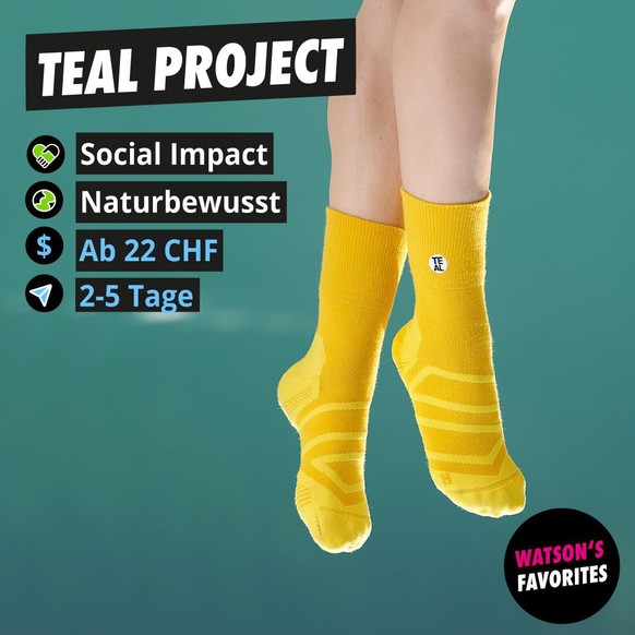 Die Performance-Socken Mid in der Farbe Yellow/Sulphur