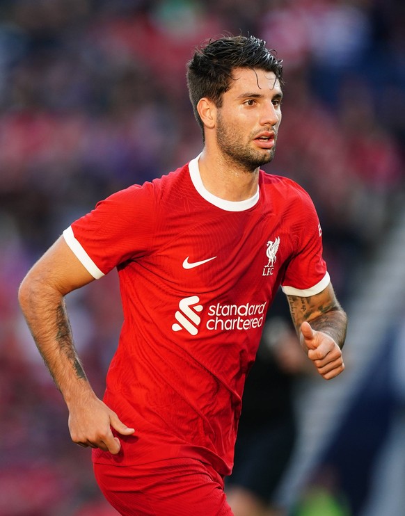 Liverpool v SV Darmstadt 98 - Pre Season Friendly - Deepdale Liverpool s Dominik Szoboszlai during the pre-season friendly match at Deepdale Stadium, Preston. Picture date: Monday August 7, 2023. Use  ...