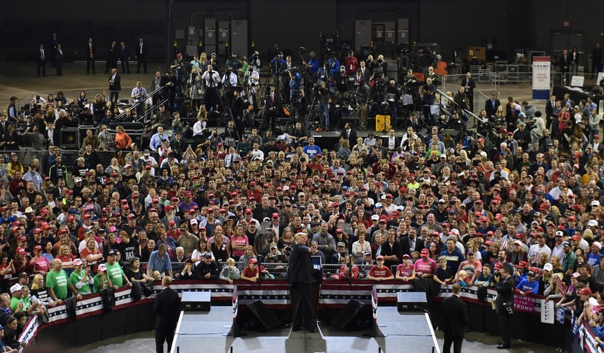 President Donald Trump speaks at a rally in Council Bluffs, Iowa, Tuesday, Oct. 9, 2018. (AP Photo/Susan Walsh)