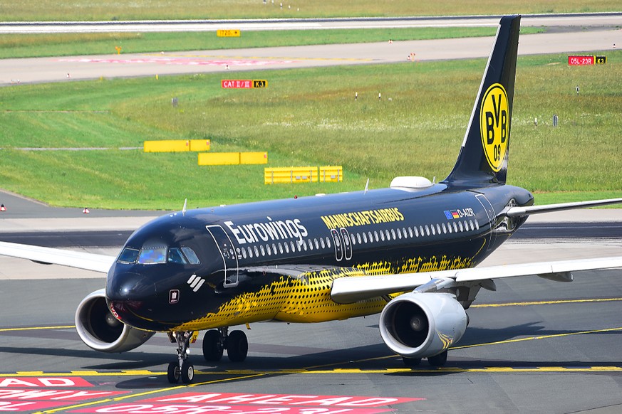 Der BVB-Flieger von Eurowings.