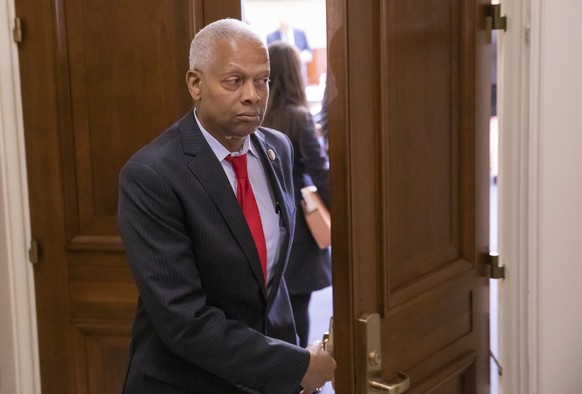 epa07658401 Democratic Representative from Georgia Hank Johnson leaves as US President Donald J. Trump&#039;s former White House communications director and campaign spokeswoman Hope Hicks testifies i ...