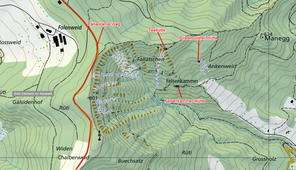 Im Gebiet der «Fallätschen» waren spezialisierte Grenadiere der «Seilgruppe» im Einsatz.
