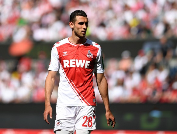 27.05.2023, Cologne, Germany, Rhein-Energie-Stadium, 1. FC Koeln vs FC Bayern Muenchen - 1. Bundesliga, Ellyes Skhiri 1. FC Koeln schaut Foto Ralf Treese, Ralf Treese DFB / DFL REGULATIONS PROHIBIT AN ...