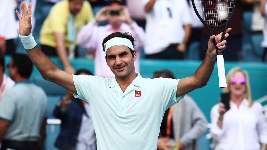 Federer freut sich über das geglückte Sand-Comeback.