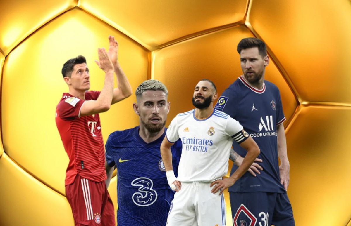 lewandowski benzema messi jorginho ballon d'or uefa 2021