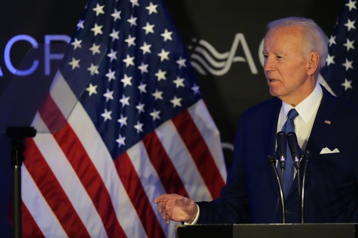 Former U.S. President Joe Biden speaks at the Advocates, Counselors, and Representatives for the Disabled conference in Chicago, Tuesday, April 15, 2025. (AP Photo/Nam Y. Huh)
Biden Chicago