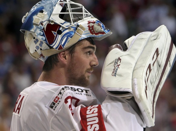 Reto Berra zeigte gestern eine ausgezeichnete Partie.