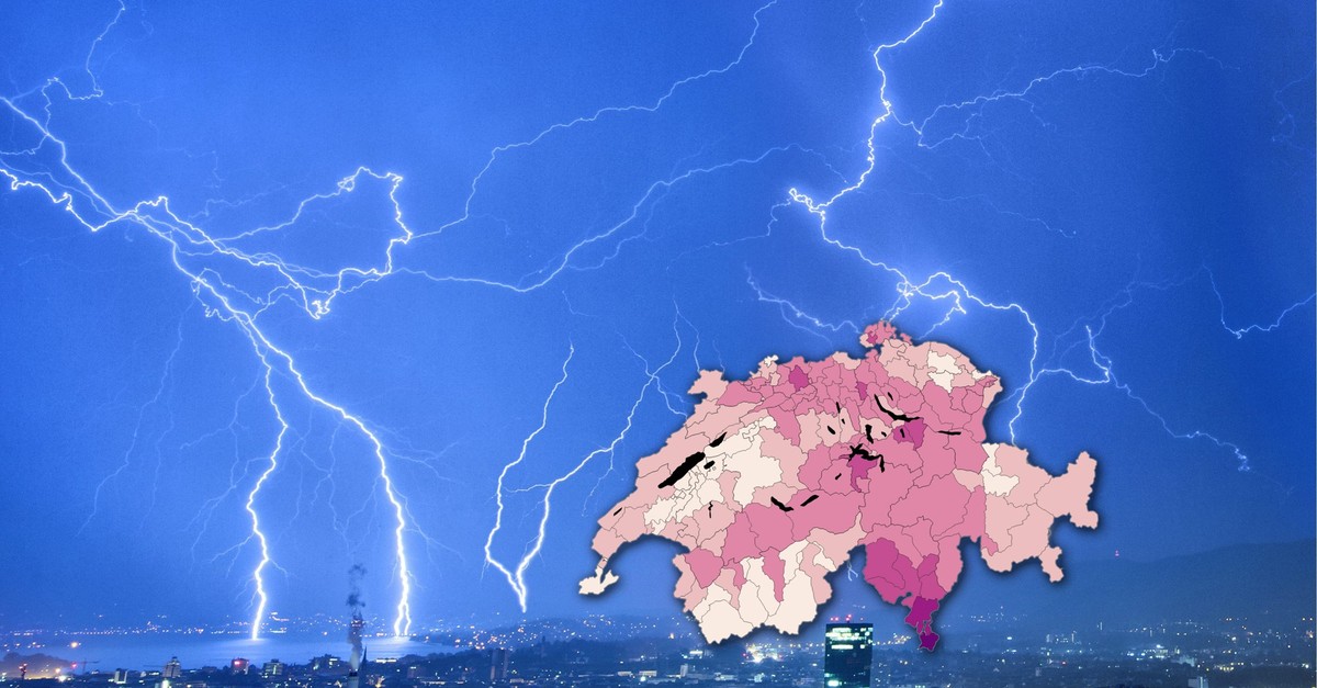 So wenige Blitze wie noch nie – wo der Blitz 2025 am seltensten einschlug