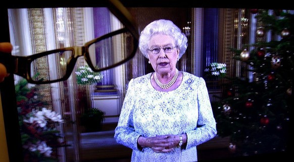 2012 Queen's Christmas broadcast
Queen Elizabeth II giving her traditional Christmas Speech, which was transmitted in 3D for the first time today. (Photo by Peter Byrne/PA Images via Getty Images ...