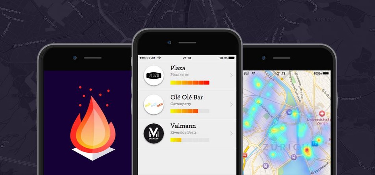 Eine App, die weiss, wo es abgeht.