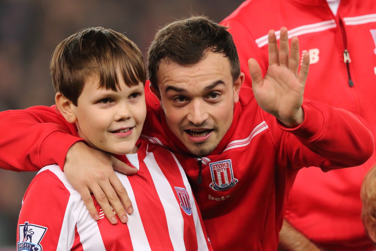 05.01.2016; Stoke-On-Trent; Fussball Capital One League Cup - Stoke City - Liverpool;Xherdan Shaqiri (Stoke City) (Matthew Ashton/freshfocus)