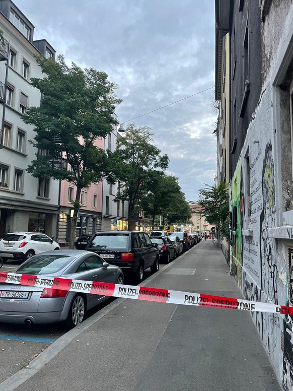 Kein Durchkommen in Richtung Zürcher Langstrasse.