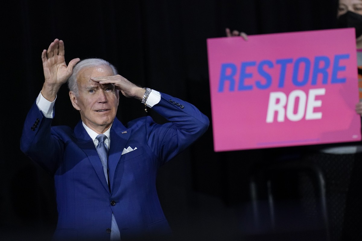 Le président Joe Biden s'exprime sur l'accès à l'avortement, lors d'une réunion à Washington DC.