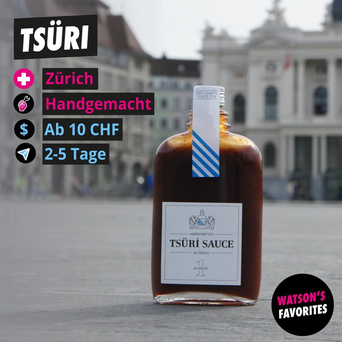 Die beliebte Tsüri Sauce