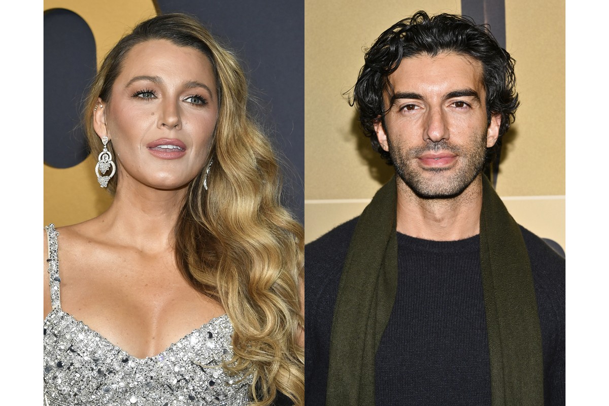 FILE - Blake Lively appears at the SNL50: The Anniversary Special at Rockefeller Plaza in New York on Feb. 16, 2025, left, and Justin Baldoni appears at a special screening of "The Boys in the Bo ...