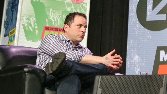 Peter Kafka, from left, J.J. Abrams and Andrew Jarecki speak during South By Southwest at the Austin Convention Center on Monday, March 14, 2016, in Austin, Texas. (Photo by Rich Fury/Invision/AP)