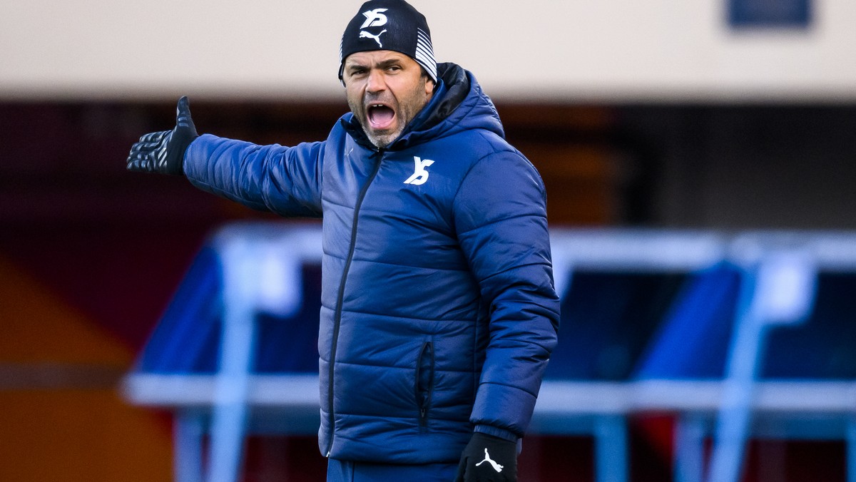 L'entraineur d'Yverdon Uli Forte lors de la rencontre de football de Challenge League entre FC Stade Lausanne Ouchy et Yverdon-Sport FC le samedi 9 avril 2022 au stade olympique de la Pontai ...