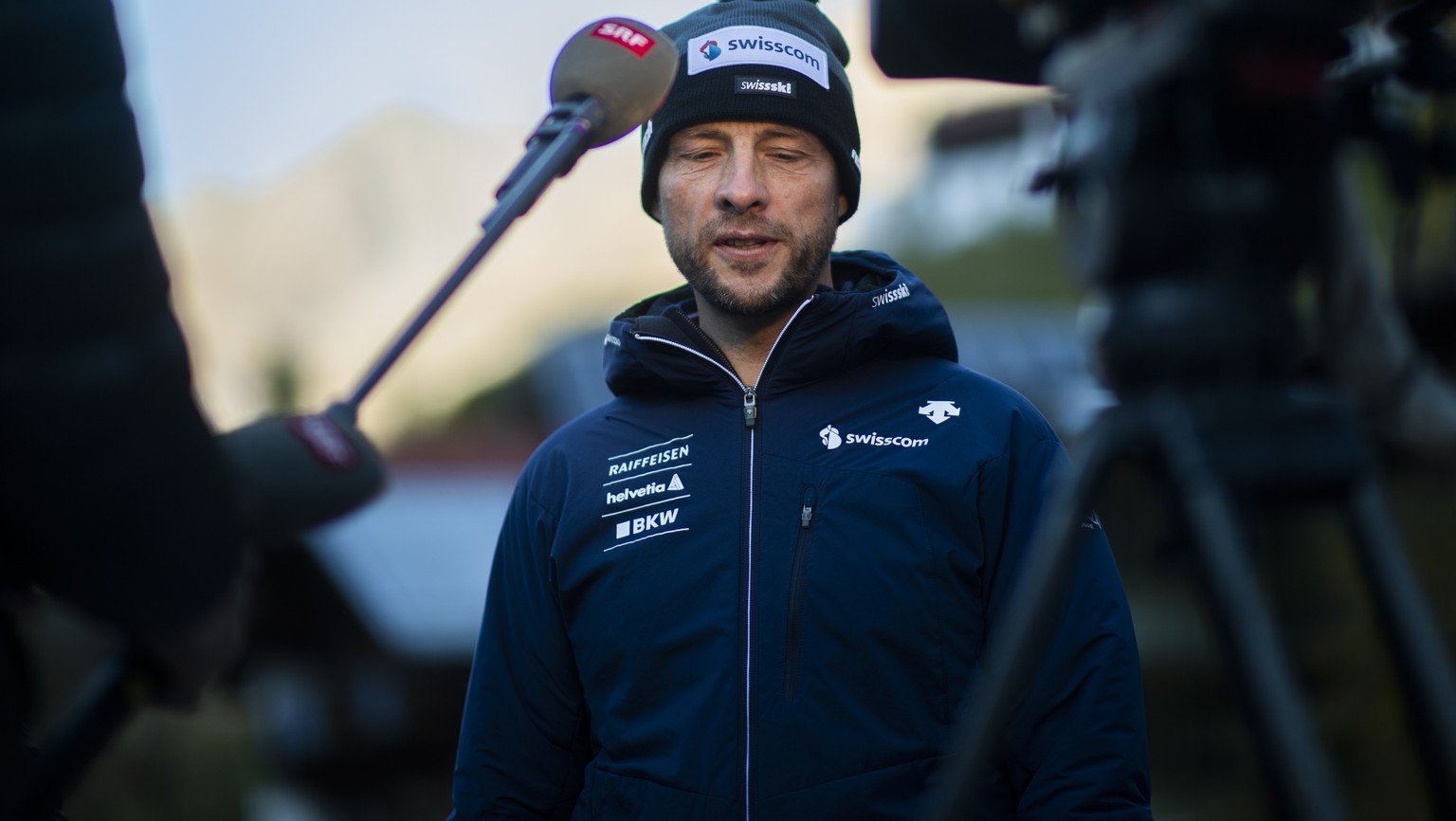 Walter Reusser, Director Alpine for Swiss Ski, pictured during a press event prior the FIS Alpine Ski World Cup season in Soelden, Austria, on Friday, October 22, 2021. The Alpine Skiing World Cup sea ...