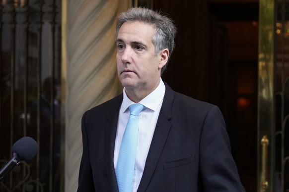 Michael Cohen leaves his apartment building on his way to Manhattan criminal court in New York, Tuesday, May 14, 2024. (AP Photo/Seth Wenig)
Michael Cohen