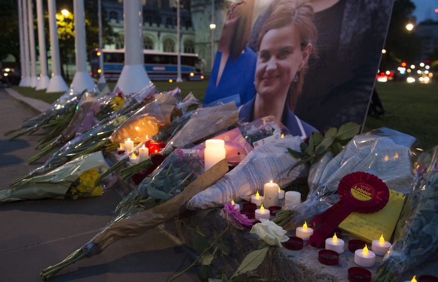 Gedenkstätte für Jo Cox in London.