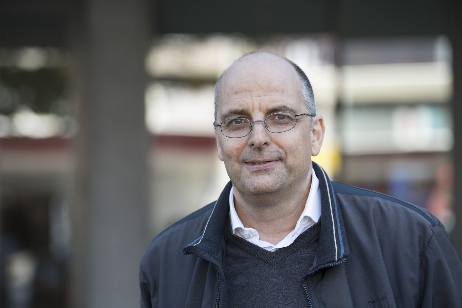 Einr der vier Kampanienleiter, Philip Stolkin anlaesslich zum Start des Referendum und der Abstimmungskampagne gegen das Obeservationsgesetz und die Ueberwachung von Versicherten am Montag, 17. Septem ...
