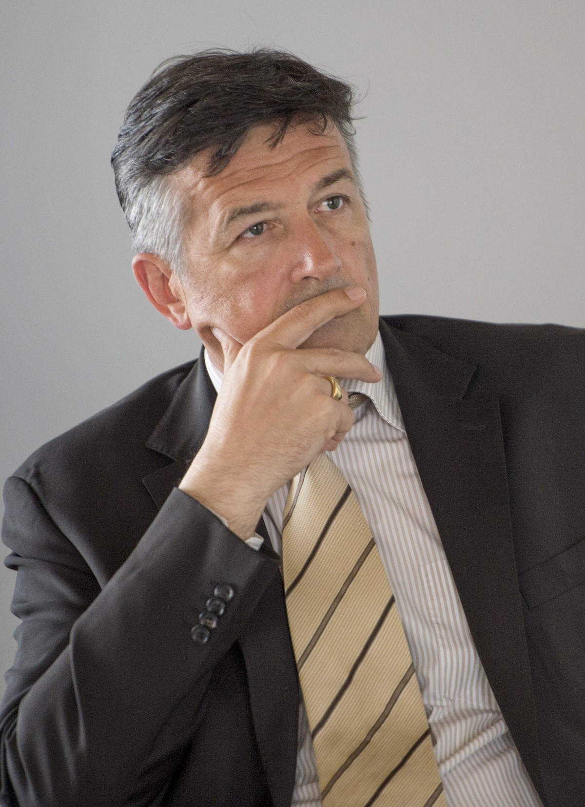 Der 50-jährige Hans Wicki, hier an einer Medienkonferenz zum Geologischen Tiefenlager der Nagra vom März, ist seit 2010 für die FDP Baudirektor des Kantons Nidwalden.&nbsp;