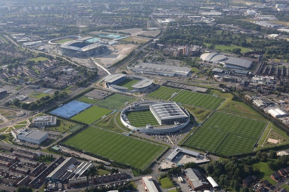 Die Jugenakademie von Manchester City in der nähe des Etihad Stadium.