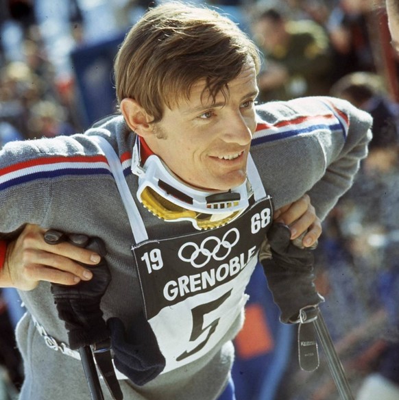 SEKLET 60 Fransmannen Jean-Claude Killy tar guld i alla tre utf