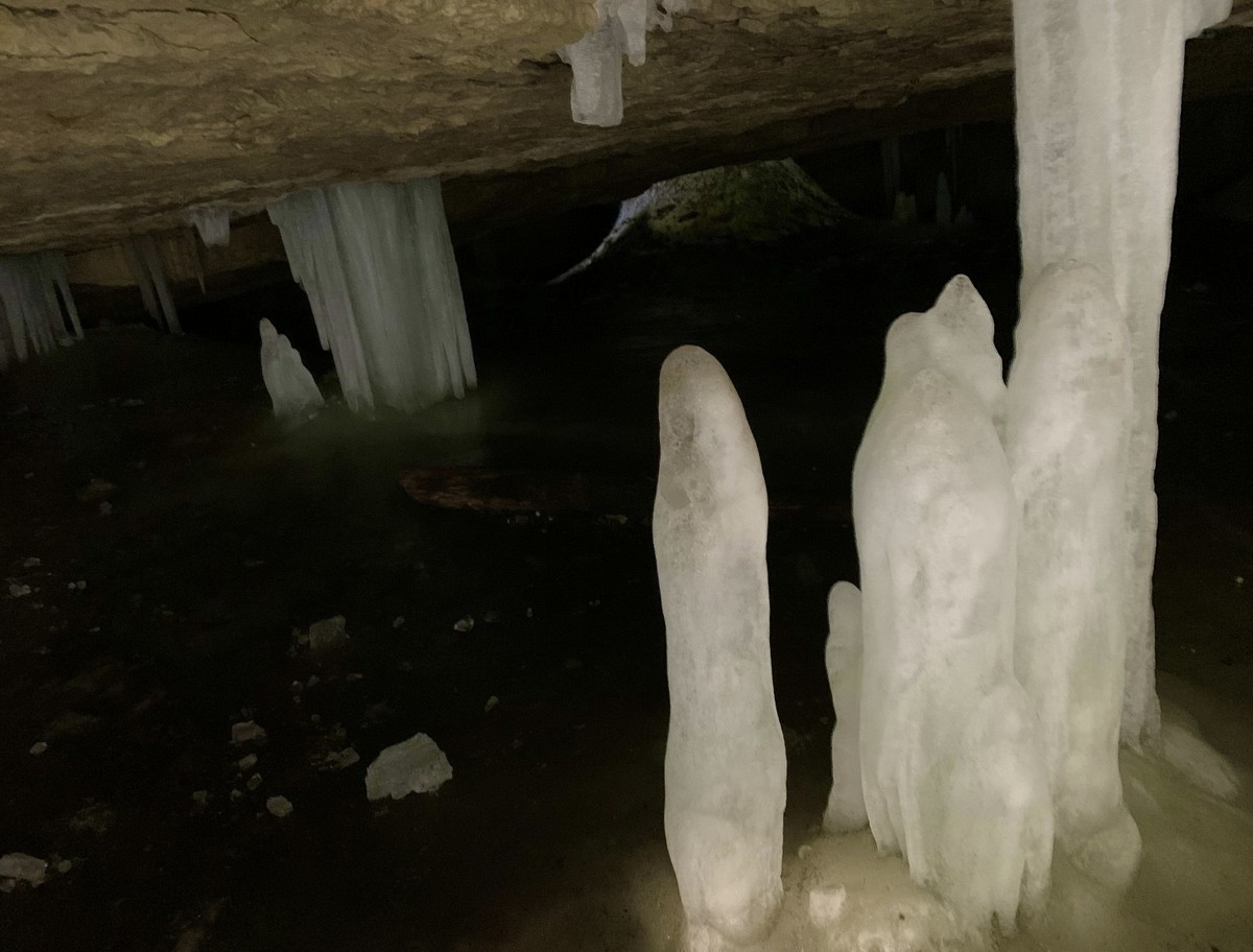 Höhlengletscher Monlési, Rauszeit (Mai 2022)