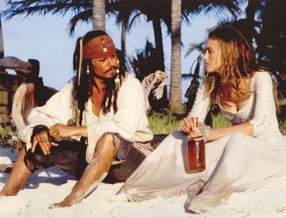 Johnny Depp spielte an der Seite von Keira Knightley Jack Sparrow in Fluch der Karibik
Pirates of the Caribbean